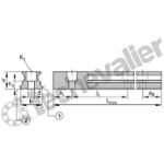 TKVD25-G4 RAIL TROUS LAMES 4 PISTES LE M.-INA