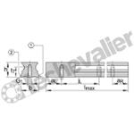 TKVD20-U-G4 RAIL TARAUDE 4 PISTES LE M. - INA