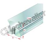 TKVD20-U-G4 RAIL TARAUDE 4 PISTES LE M. - INA