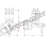 04A-1212 COUDE FEM LAITON D12 F3/8 TUBE CUIVRE - APPLIQUE MURALE