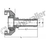 REC.7 RACCORD EXPRESS CANNELE D7 AVEC JOINT NBR - PMS:10B - NFE29573