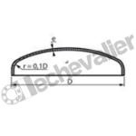 FBIAS.139,7X2 FOND BOMBE INOX 304L A SOUDER - D139,7mm - EP:2mm