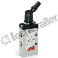 338-990 DIST. 3/2 BIST. LEVIER 1/8 DEBIT 700L/min - MAN/MAN - CAMOZZI