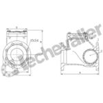 CARBFE.300 CLAPET ANTI-RETOUR BOULE DN300 PN10 FONTE EPOXY FAF=700mm