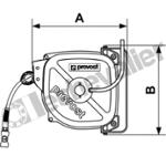 DRF 0815IS ENROULEUR METAL 15M D8 + COUPLEUR ISO 6150B DN6 - PREVOST