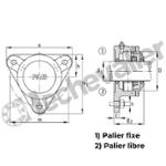 F506-B-L PALIER FAG