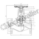ROBINET FABA+ DN50 PN16 FONTE GS EN-JS1049 FIG:22.046 FAF=230 - ARI