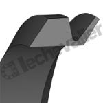 V110S FPM JOINT V-RING PROFIL S VITON