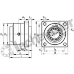 KFB12-B-PP-AS PALIER COMPLET INA