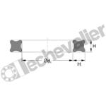 JF4 11A - 14.80x2.62 NBR 70SH JOINT QUADRING NITRILE 70SH