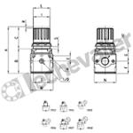 MC202-R01 REGULATEUR 0,5-10B 1/2 SANS DECOMPRESSION - CAMOZZI