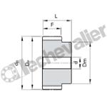 037XL Z40 MOYEU BRUT POULIE POWERGRIP ALU SANS FLASQUE