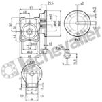 SK1SI31 i= 60 D14mm REDUCTEUR NORD REDUCTEURS