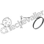 CBP.50-70 COLLIER A BANDE PLEINE GALVANISE - 9mm - PLAGE 50-70mm