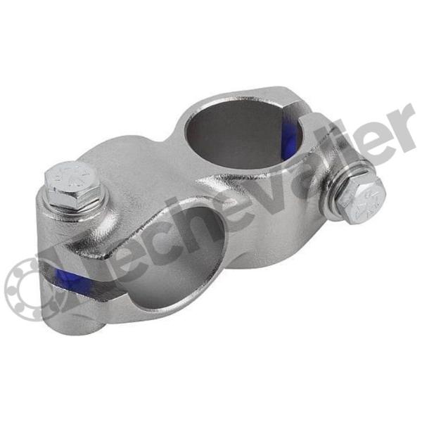 K0472.14040 BRIDE EN CROIX, FORME:B ACIER INOX.