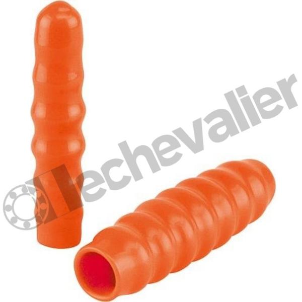 K0099.28 POIGNEE ROND PLASTIQUE., ORANGE
