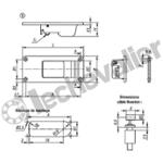 K1481.2001114512 DECLENCHEUR SANS SERRURE FORME B