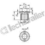 K1739.101 DOUILLE POUR BROCHE, D=10, D1=20