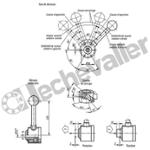 K0020.40 VERIN A LEVIER ACTIMA AVEC TROU DE