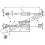 K1646.11X0500 CABLE BOWDEN + INSERT EN PLASTIQUE