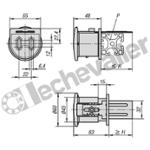 K1497.93050 DISPOSITIF PLASTIQUE NOIR BOUTON