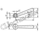 K0174.112 MANETTE, FORME:L ACIER, D4=12
