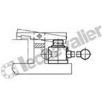 K0020.40 VERIN A LEVIER ACTIMA AVEC TROU DE