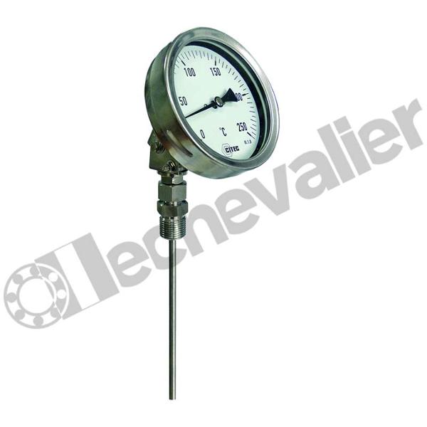 204007 THERMO. TT INOX D100 - 160°C 1/2 - 300X6mm ORIENTABLE - CITEC